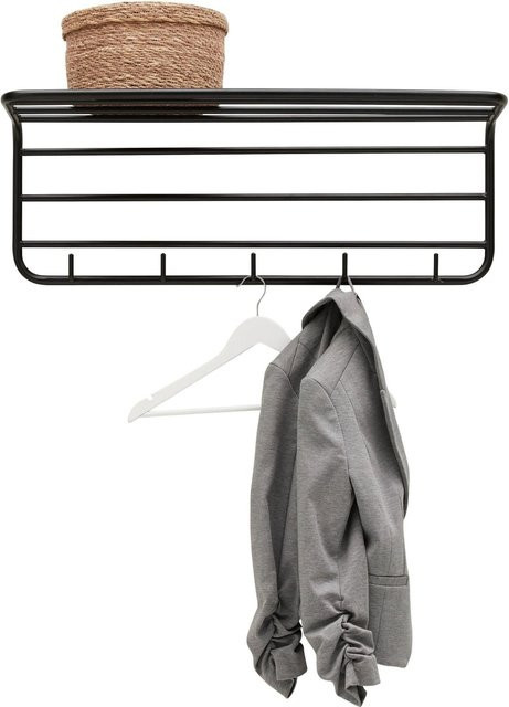 Mömax Wandgarderobe Pipe in Schwarz aus Metall mit Haken für deinen Flur - Bild 1