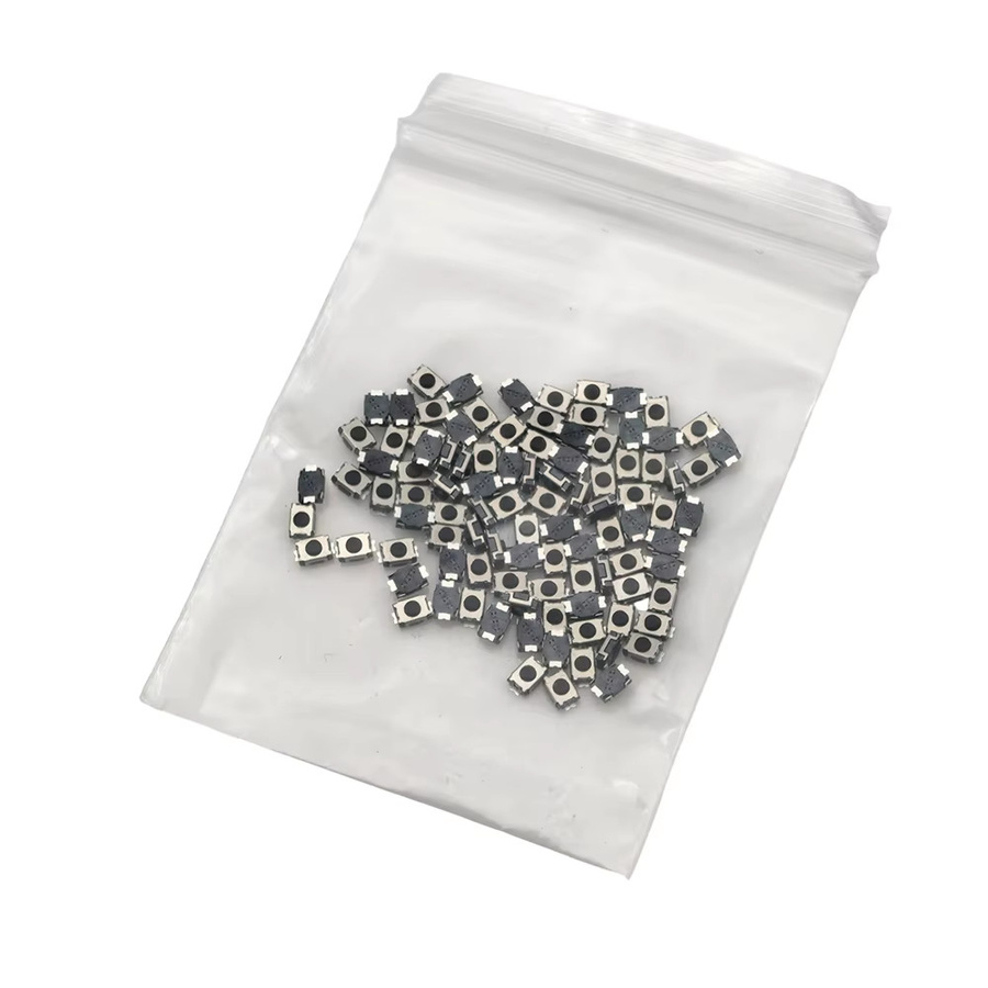 100 Stück Tactile Touch Schalter LOCHEUK 2 Pin SMD PCB Momentary Mini Micro Turtle Push Button in Schwarz B/T/H: 3 x 4 x 2 mm - Bild 2