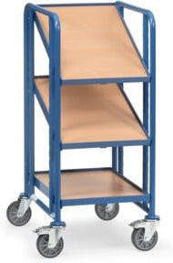 Fetra Eurokastenwagen 2381 in Blau mit TPE-Reifen und 250 kg Tragkraft - Bild 1