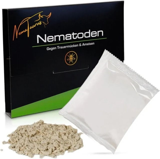 NemaTaurus SF Nematoden 250 Mio. zur biologischen Bekämpfung von Trauermücken- und Thripslarven für 500 m² - Bild 1