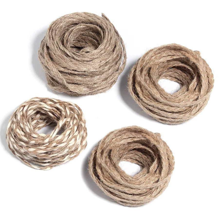 Leinen Sackleinen Stoffband für Makramee und Hochzeitsdekoration, 10 Yards Länge - Bild 1