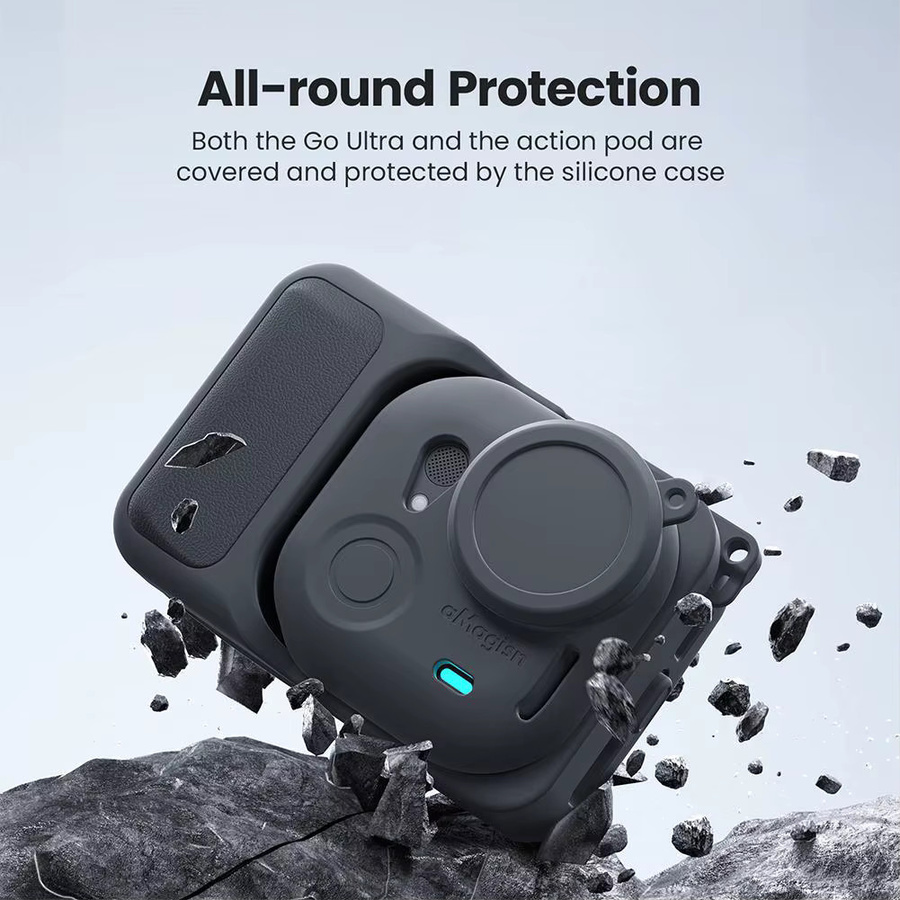 AMagisn Silikon Schutzhülle für Insta360 GO Ultra mit Lanyard, Staubschutz und Anti-Fall Abdeckung für deine Action Kamera - Bild 5