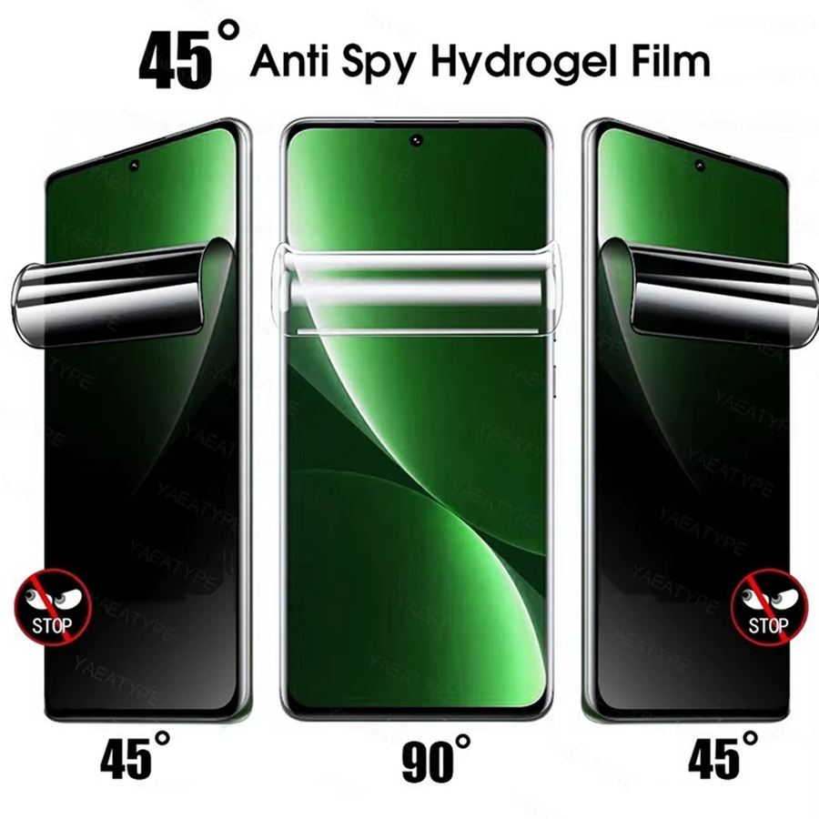 3er-Pack Samsung Galaxy Hydrogel Privatsphäre-Schutzfolie für S25 S24 S23 S22 S21 Ultra und Note Serie, transparent - Bild 4