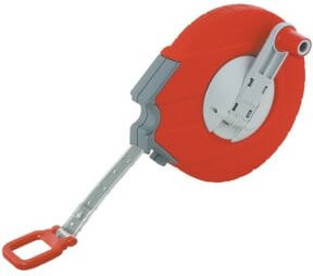BMI Kapselbandmaß RADIUS Stahlmaßband in Weiß und Rot mit einer Länge von 10 m und einer Bandbreite von 13 mm - Bild 1