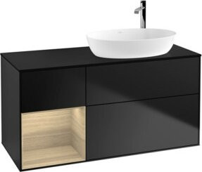 V&B Waschtischunterschrank Finion Wandbeleuchtung Blau Lackiert Breite: 120 cm, Tiefe: 50,1 cm, Höhe: 50,1 cm - Bild 1