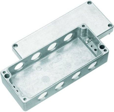 Weidmüller KLIPPON K3 4M20AB CSS Installations-Gehäuse aus Aluminium in Silber, B/T/H: 7,0 x 16,5 x 4,5 cm - Bild 1