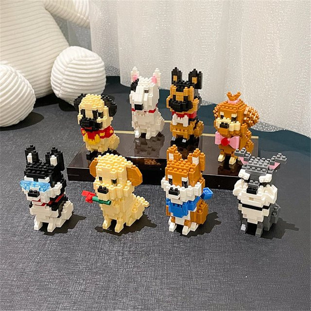 Doubuilt Micro-Mini-Bausteinspielzeug Tiere, Bunt / Mehrfarbig, Kunststoff - Bild 1