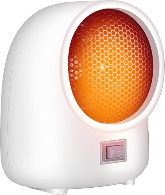Sonoff 2 Mini-Heizgerät mit Überhitzungsschutz und Thermostat, kleiner Raumwärmer für Zuhause in Weiß und Orange - Bild 1