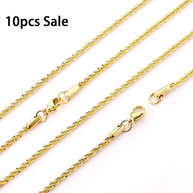 LUXUKISSKIDS Halskette, Edelstahl, Gold, Unisex - Bild 1