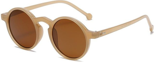 NATAWA Sonnenbrille, rund, Vollrand, Kunststoff, braun, Damen - Bild 1
