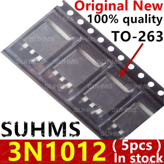 5 Stück IPB70N10S3-12 3N1012 Chipsatz in Schwarz im TO-263 Gehäuse - Bild 1