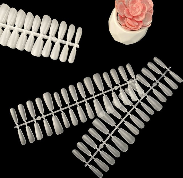 Nailpop Künstliche Nägel, Ballettform, Gel, Matt, 300 Stück - Bild 1