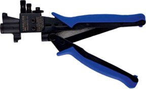 Kreiling Tech. Presszange für F- BNC- und IEC-Stecker in Blau - Bild 1