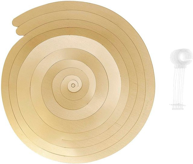 Rico Design Spiralluftschlangen aus Folie in Gold Matt, 6 Stück, Länge: 60 cm - Bild 1