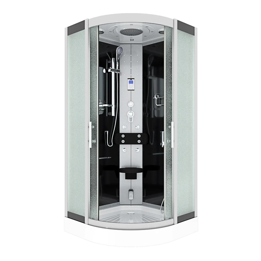 AcquaVapore Dampfdusche Duschkabine mit Regendusche, Handbrause und LED-Beleuchtung, B/T: 80 x 80 cm - Bild 2