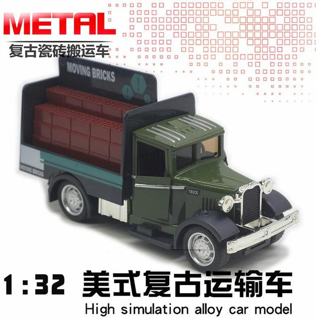 Linyi toy car Klassisches Vintage-Auto, Modell, 1:32, Metall, mit Sound und Licht, ab 14 Jahren - Bild 1