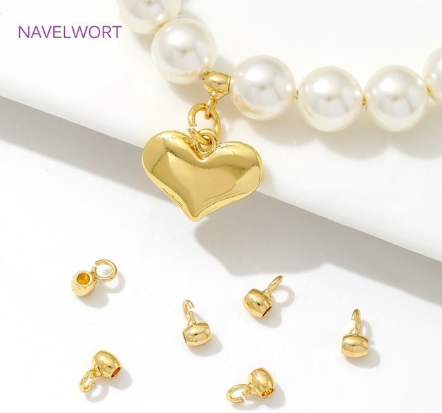 NAVELWORT Anhängerringe, 18K vergoldetes Messing, Unisex - Bild 1