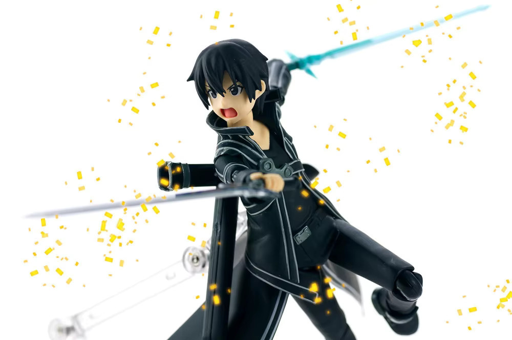 Bandai SAO Sword Art Online Kirito Kazuto Asuna Figma, Actionfigur, Kunststoff - Bild 3