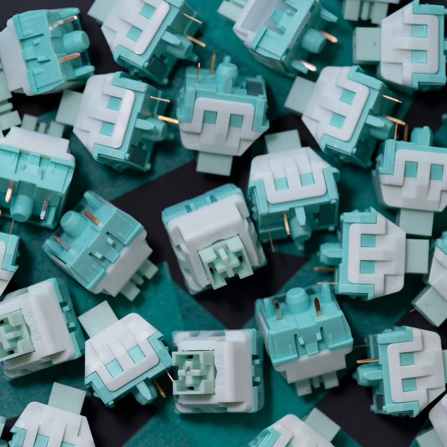 WEKT NAFU Mechanische Tastatur Schalter Geräuschloser Linearschalter in Pink mit POM TPU und POK MPA Komponenten - Bild 3