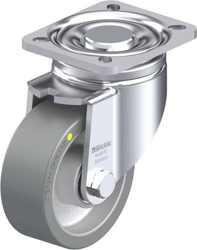 Blickle Lenkrolle LH-ALTH 100K-1-AS in Silber und Grau mit 100 mm Rad-Durchmesser und 350 kg Tragfähigkeit - Bild 1