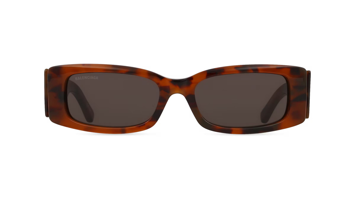 Balenciaga BB0260S Sonnenbrille, Vollrand, quadratisch, Acetat, Unisex, braun, grau - Bild 1
