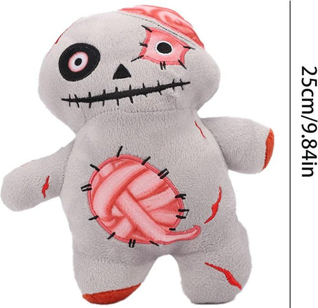Yiran toy Halloween Schrecklicher Zombie und Skelett Katze Plüschtiere, 25cm, ab 6 Jahren - Bild 1