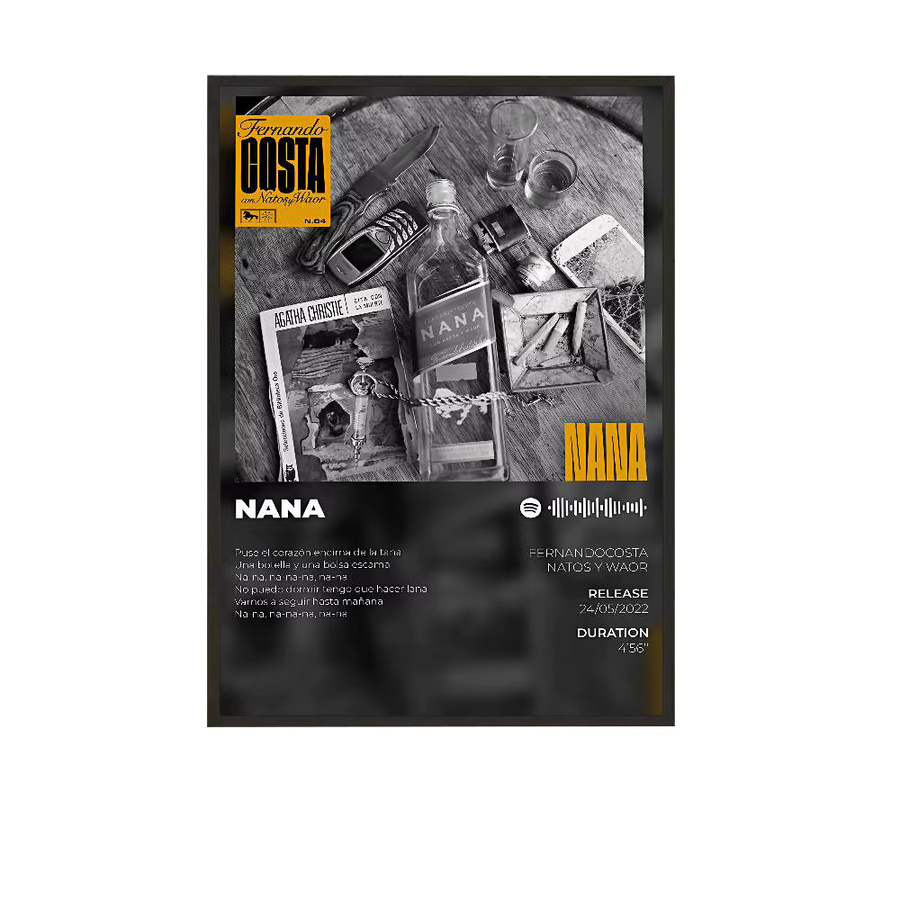 N-Natos Y W-WaorS Wandkunst Poster, wasserdichter Aufkleber für Wohnzimmer und Schlafzimmer, Multicolor - Bild 2