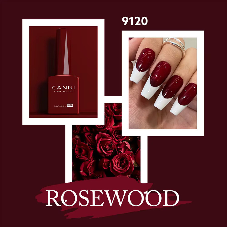 CANNI Nagel-Gel-Nagellack, Blood Red Jelly, Glänzend, Hema Free - Bild 3