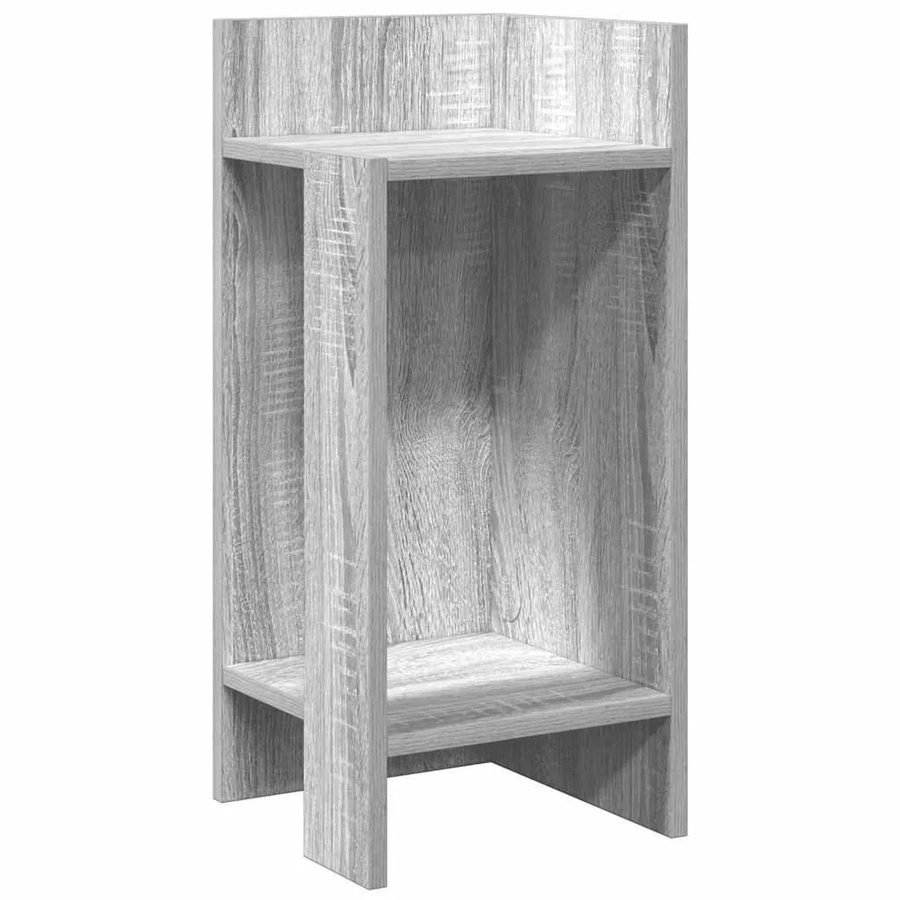 vidaXL Beistelltisch mit Ablage in Grau Sonoma, modern, B/T/H: 25,5 x 27,0 x 60,0 cm - Bild 2