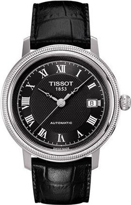 Tissot Armbanduhr Automatik, Edelstahl, Leder, Schwarz, Herren - Bild 1