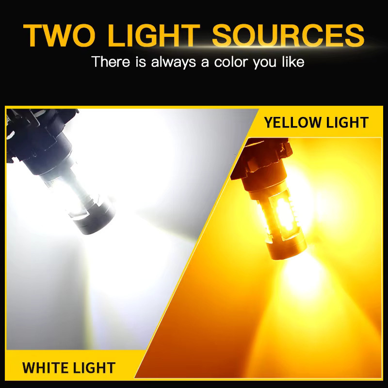 APMATAUTO 2er-Set LED Blinkerlampen PY24W PH24WY 5200s Canbus Fehlerfrei 6W 30SMD 12V - Bild 4
