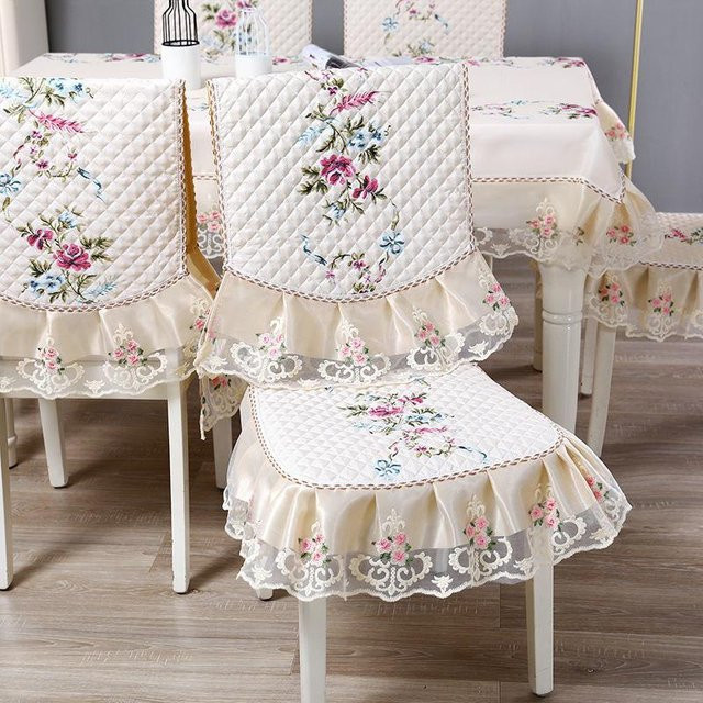 STOLZE ROSE Jacquard Stuhlhussen für Esszimmerstühle, 2er-Set, schmutzabweisend und waschbar, floraler Design-Stuhlbezug aus Polyester-Elastan-Mix - Bild 1