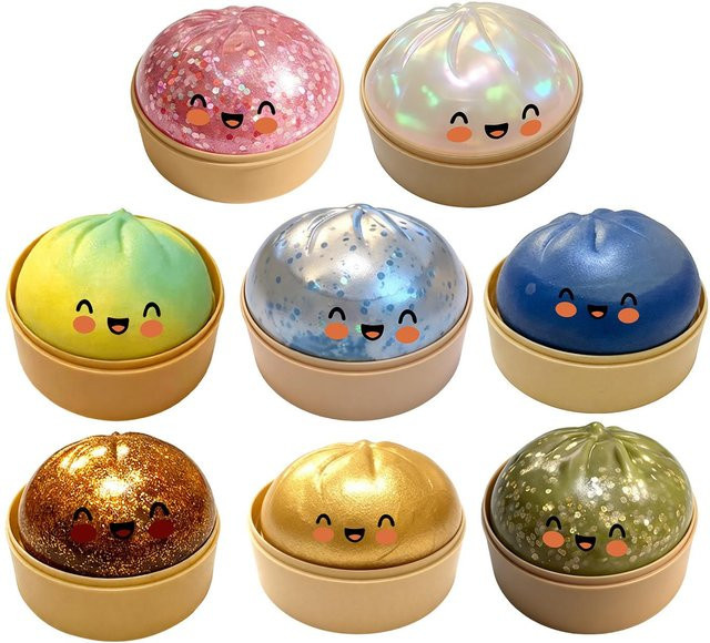 Topmix Glitzer-Knödel-Druckball, langsamer Rückprall, weich zum Kneten - Bild 1