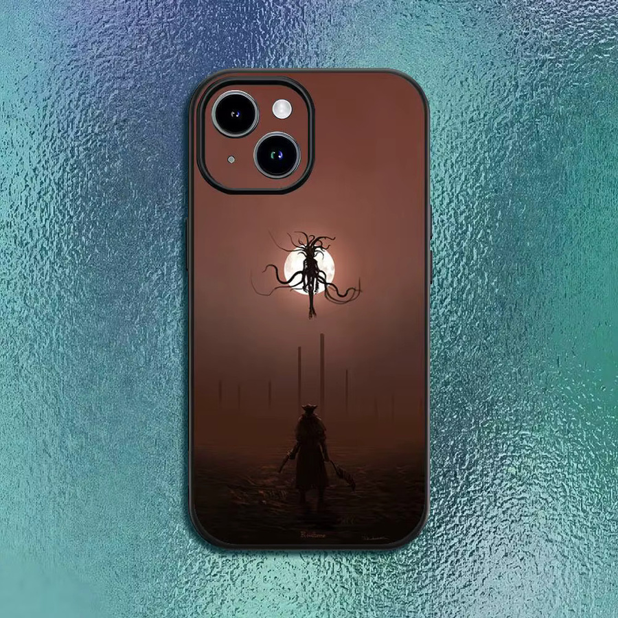 B-BloodbornES Spieltelefonhülle für iPhone 12 bis 16 Pro Max Plus in Schwarz als klassische Softshell-Hülle - Bild 2