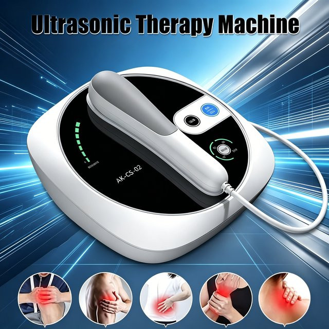 Vilnason Ultraschall-Physiotherapie-Massagegerät 1MHz zur Linderung von Muskel- und Gelenkschmerzen in Weiß - Bild 1