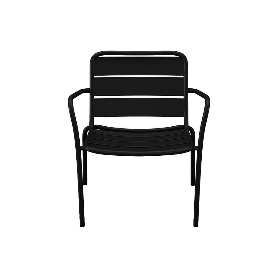 Vente-unique Gartensessel Mirmande aus Metall in Schwarz mit Armlehnen, Breite: 60 cm, Tiefe: 60 cm, Höhe: 100 cm - Bild 2
