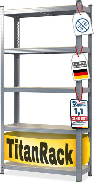KARAT Schwerlastregal Grizzly Anthrazit-Grau H: 220 cm, B: 120 cm, T: 60 cm - Bild 1