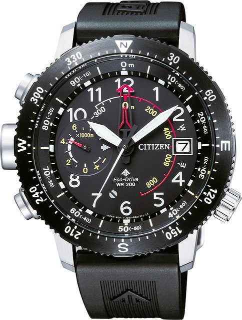 Citizen Promaster Armbanduhr, Solar, Edelstahl, 46 mm, Herren, Schwarz - Bild 1