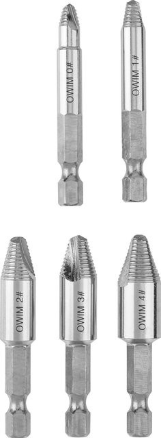 Parkside Lochsägen-Set aus Stahl in Silber mit HSS-Schraubenausdreher, Winkel-Bithalter, Bit-Set und flexibler Welle - Bild 1