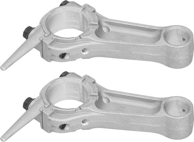 2er-Set Kurbelwellenpleuel aus Aluminium in Silber passend für Benzingeneratoren 168F, GX160 und GX200 (2-2,5 KW) von TOMTOP JMS - Bild 1