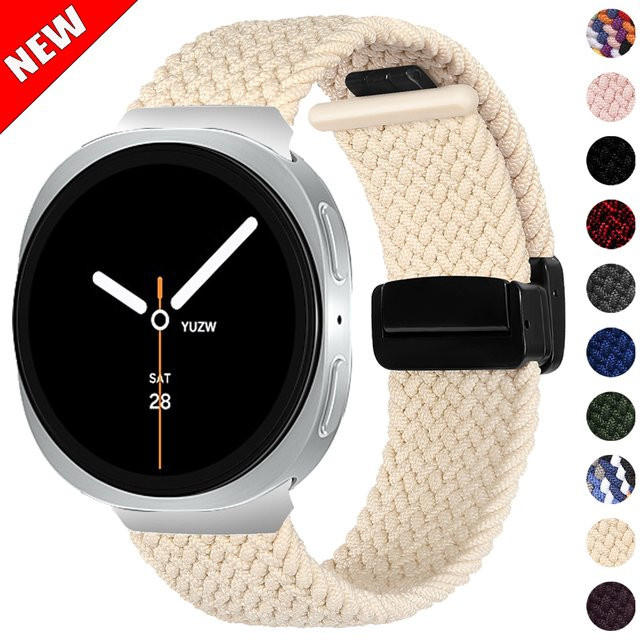 Uhrenarmband Nylon, Magnetschnalle, Samsung Galaxy Watch 8, Bunt - Bild 1