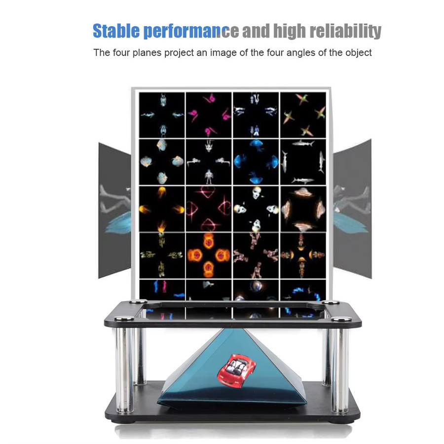 VBESTLIFE 3D Holographic Projektor in Schwarz für dein Handy - Bild 4