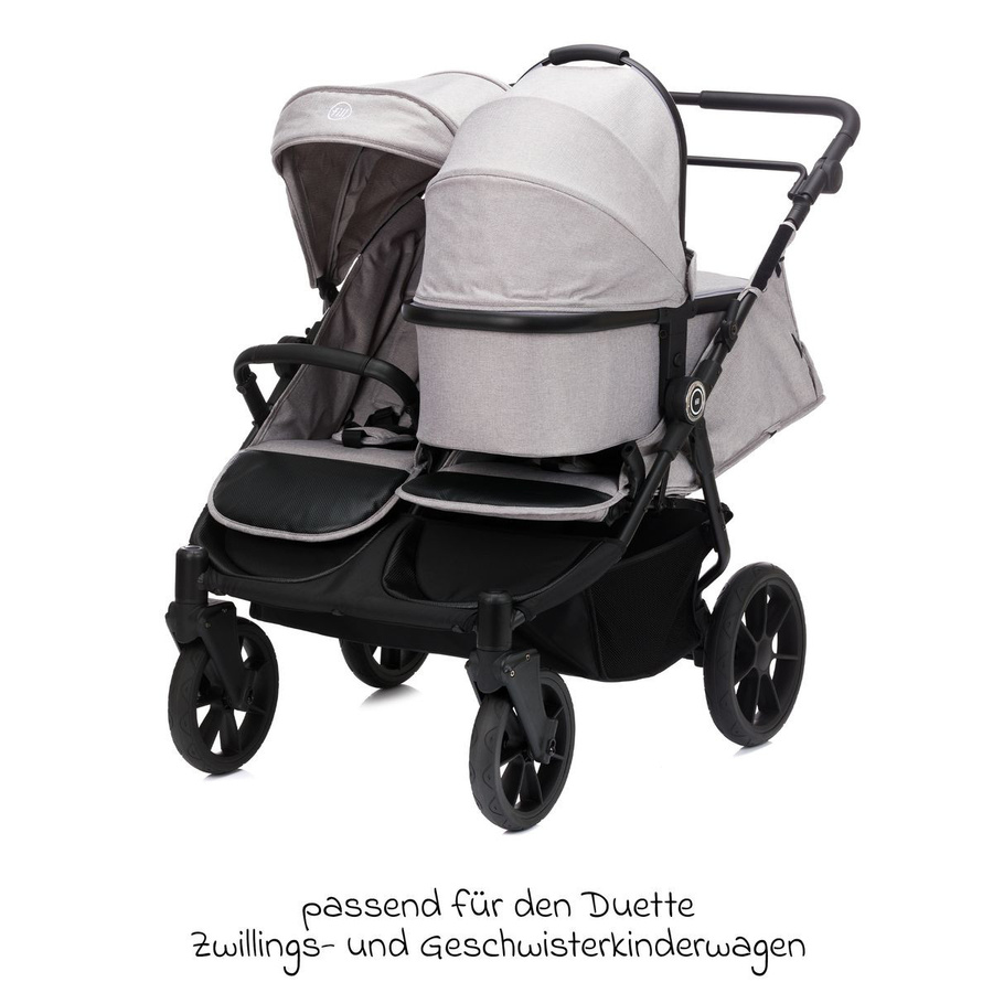 Fillikid Babywanne für Zwillingswagen Duette in Grau - Bild 2