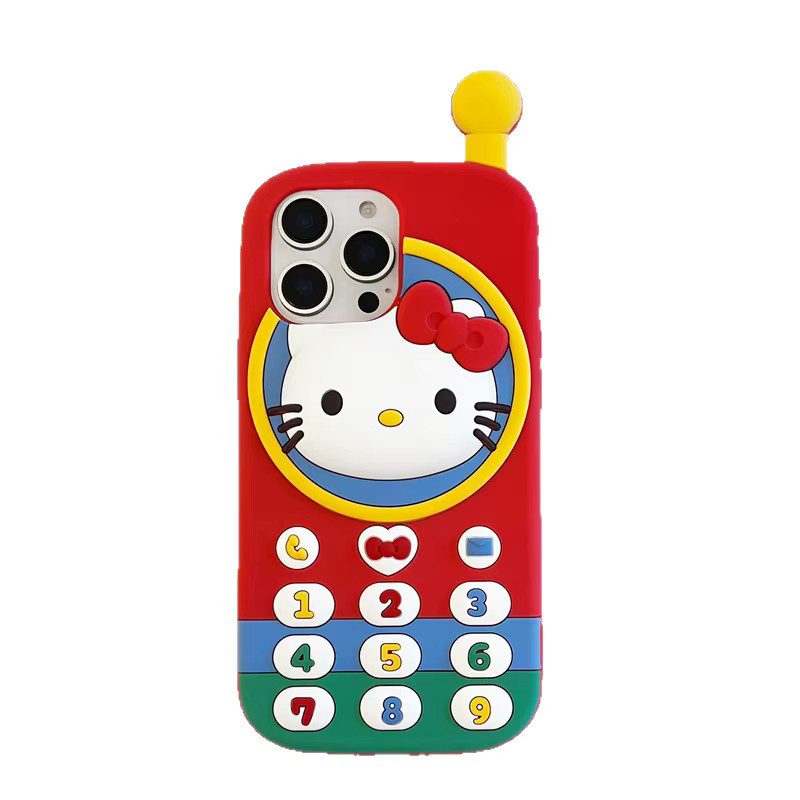 Stoßfeste Hello Kitty Handyhülle im 3D Cartoon Design für Apple iPhone 17 16 15 14 13 12 Pro Max Plus und 17 Pro - Bild 6