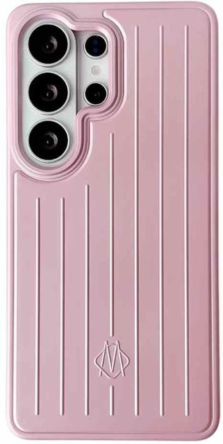 Stoßfeste Handyhülle mit mattem geriffeltem Gepäckstreifen Design für Samsung Galaxy S26 Ultra, S25 Ultra und S24 Ultra in Rosa - Bild 1