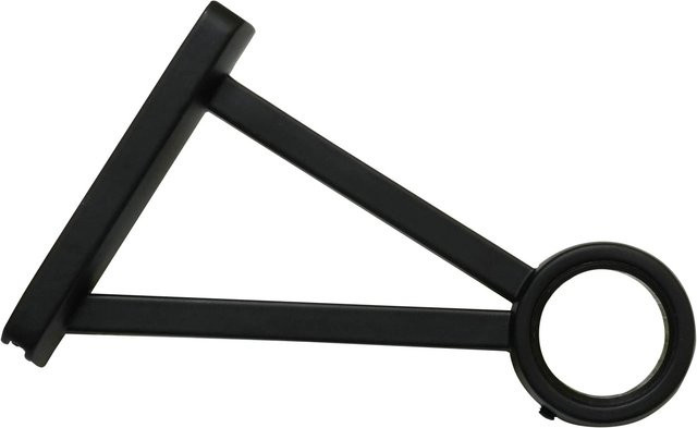 Gardinia Dreiecksträger Denver geschlossen für Ø 25 mm, 10 cm, Schwarz Matt - Bild 1