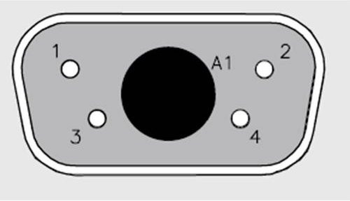 Molex D-SUB Steckverbinder 1731070363 mit 5 Polen und Lötkelch in Grau und Gold - Bild 1
