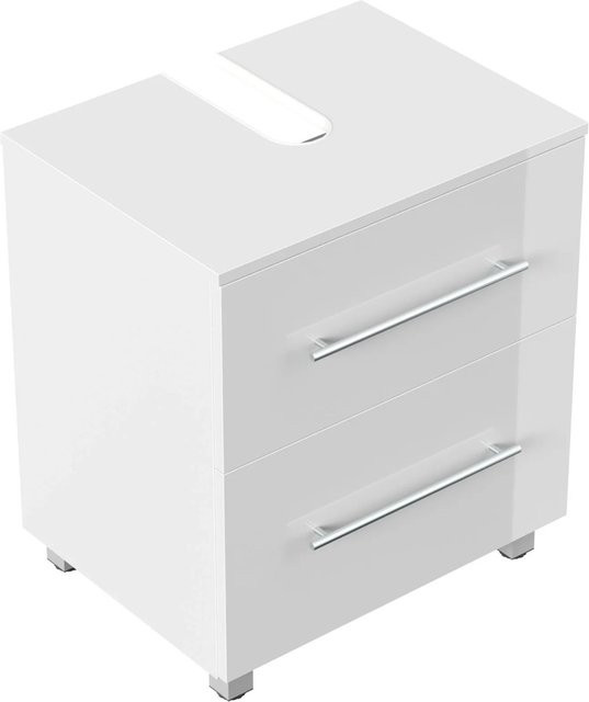 Posseik Mondial Universal Unterbau auf Standfüßen Weiß Hochglanz Breite: 55 cm - Bild 1