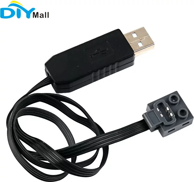 DIYmall Micro-USB auf 9V Adapterkabel in Schwarz, Länge: 46 cm - Bild 1