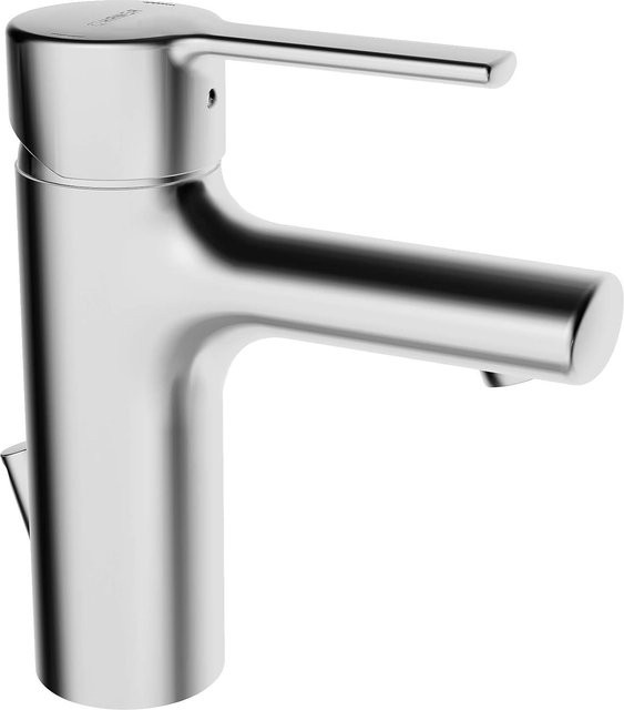 Hansa Waschtisch-Einhebelmischer Hansaronda in Chrom mit Ablaufgarnitur und Safety Stop - Bild 1